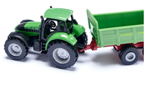 Deutz Traktor mit Universalstreuer